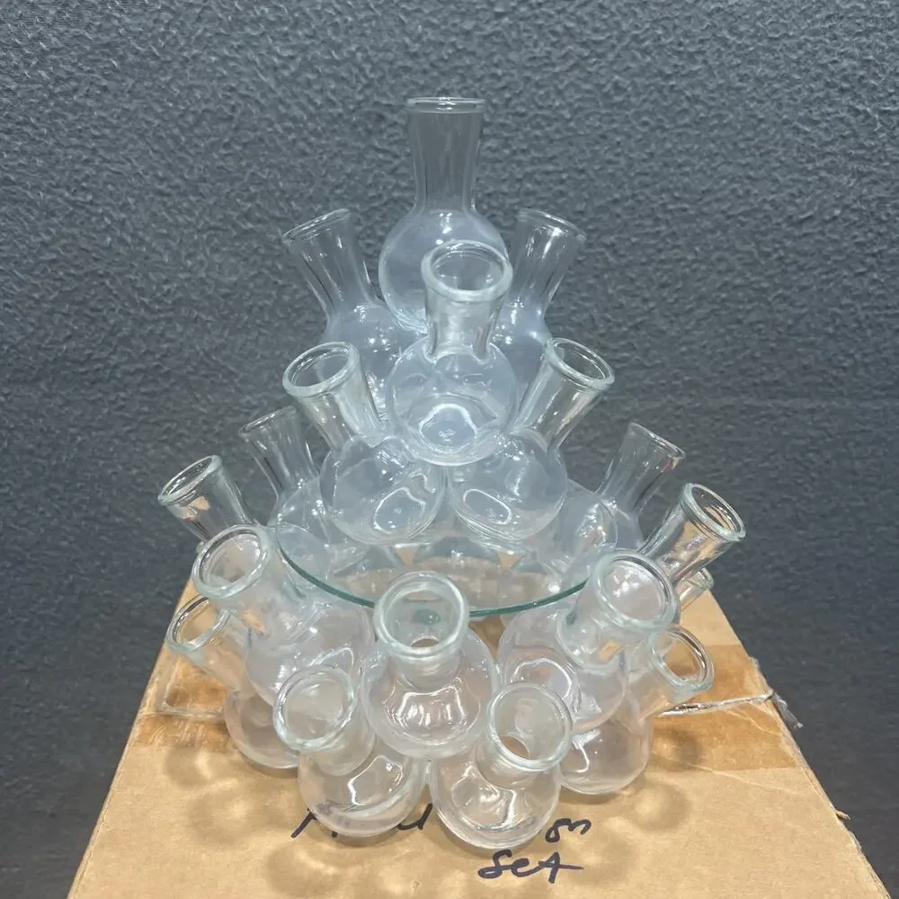 Vtg Plant Propagation Station Cluster Vases 3 Pieces Set MCM Glass NEW Open Box
